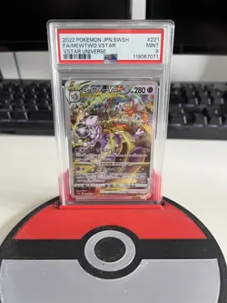 PSA 9 MINT Mewtwo 221/172 VSTAR Universe S12A Japanese Pokemon Card - Image 1