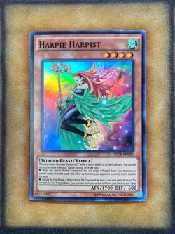 Yugioh Harpie Harpist CROS-EN099 Super Rare LP - Image 1