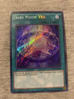 Yugioh Dark Magic Veil Secret Rare MVP1-ENS19 NM - Image 1