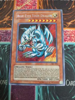 Yu-Gi-Oh! TCG Blue-Eyes Toon Dragon SRL-000 Secret Rare Unlimited Near Mint e5/ - Image 1