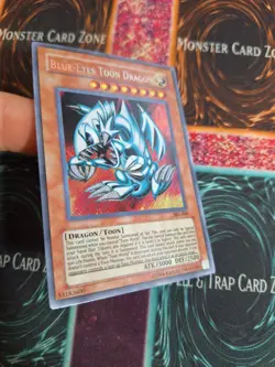 Yu-Gi-Oh! TCG Blue-Eyes Toon Dragon SRL-000 Secret Rare Unlimited Near Mint e5/ - Image 2