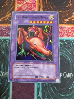 Yu-Gi-Oh! Twin-Headed Thunder Dragon MRD-120 Super Rare Unlimited Near Mint - Image 1