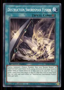 Yugioh Destruction Swordsman Fusion #SBCB-EN015 Speed Duel: Battle City Box LP - Image 1