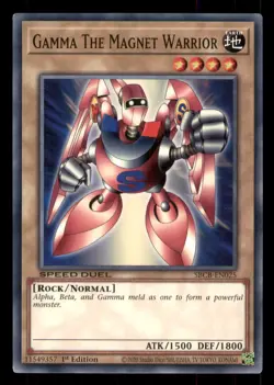Yugioh Gamma The Magnet Warrior #SBCB-EN025 Speed Duel: Battle City Box LP - Image 1