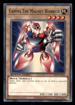 Yugioh Gamma The Magnet Warrior #SBCB-EN025 Speed Duel: Battle City Box LP - Image 1
