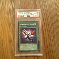 Laser Cannon Armor LOB-089 Yu-Gi-Oh! PSA 10 1st Edition Legend Of Blue Eyes Gem - Image 1