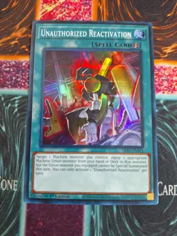 Yu-Gi-Oh! TCG Unauthorized Reactivation SR10-EN041 Super Rare 1st Edition NM - Image 1