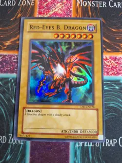 Yu-Gi-Oh! TCG Red-Eyes B. Dragon DB1-EN126 Super Rare Unlimited LP/MP - Image 1