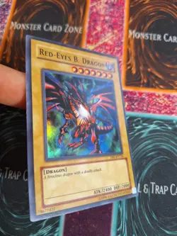 Yu-Gi-Oh! TCG Red-Eyes B. Dragon DB1-EN126 Super Rare Unlimited LP/MP - Image 2