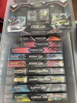 Pokemon TCG Factory Sealed VMax Special Collection Box Meowth - Image 1