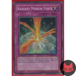 Yugioh Radiant Mirror Force FOTB-EN055 Super Rare 1st Edition NM - Image 1