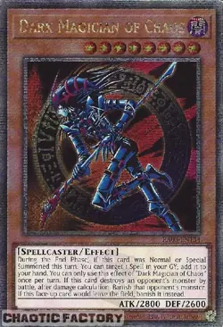 YUGIOH RA03-EN134 Dark Magician Of Chaos Quarter Century Secret Rare 1st Edition - Image 1