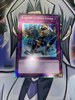 Yugioh RA03-EN140 Return from Different Dimension Platinum Secret Rare - Image 1