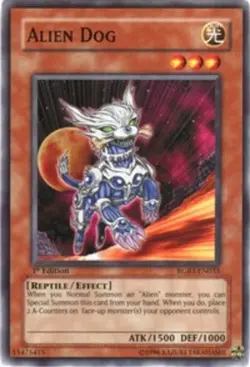 Yugioh: 1x Alien Dog - RGBT-EN033 - Common - 1st Edition - NM Raging Battle - Image 1