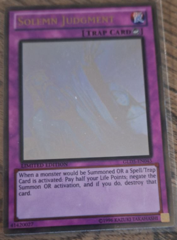 Yu-Gi-Oh Solemn Judgment GLD5-EN045 Gold Series Haunted Mine Limited Edition G/G - Image 2