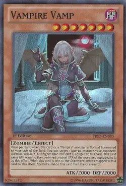 Vampire Vamp - PRIO-EN085 - Super Rare - Unlimited Edition - Heavily Played - Image 1
