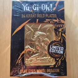 Yu-Gi-Oh! - Limited Edition 24K Gold Plated Collectible - Blue Eyes White Dragon - Image 1