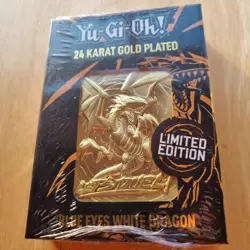 Yu-Gi-Oh! - Limited Edition 24K Gold Plated Collectible - Blue Eyes White Dragon - Image 3