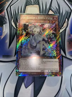 RA04-EN025 Ash Blossom & Joyous Spring Platinum Secret Rare 1st Ed Mint YuGiOh - Image 1