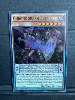 YuGiOh - Chronograph Sorcerer - PEVO-EN002 - Ultra Rare - 1st Ed. - NM - Image 1