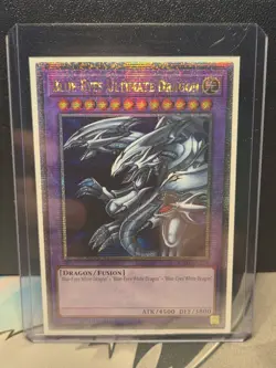 Yu GI Oh Blue Eyes Ultimate Dragon Quarter Century Secret Rare RA03 EN178 - Image 1