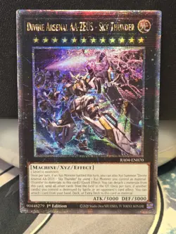 Yu-Gi-Oh Divine Arsenal AA-ZEUS Sky Thunder Quarter Century Secret RA04-EN070 - Image 1