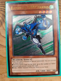 Yugioh | Elemental HERO Stratos | Ultimate rare | Op09-En001 Unlimited - Image 1