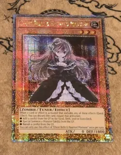Yugioh Ghost Belle & Haunted Mansion RA01-EN011 Quarter Century Secret Rare NM - Image 1