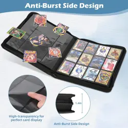 Trading Card Binder 480 Pockets, 12 Pockets Card Binder, Side Loading Card Co... - Image 5