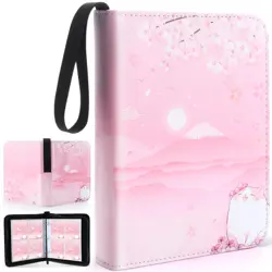 Card Binder for Girls Gifts 4 Pocket with 55 Sleeves 440 Cards Collectible Tr... - Image 1