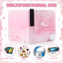 Card Binder for Girls Gifts 4 Pocket with 55 Sleeves 440 Cards Collectible Tr... - Image 3