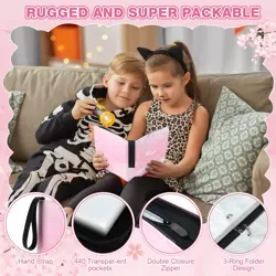 Card Binder for Girls Gifts 4 Pocket with 55 Sleeves 440 Cards Collectible Tr... - Image 5