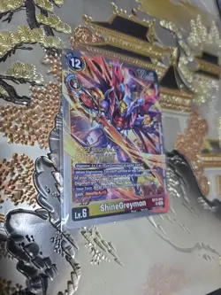 Digimon Card Game ShineGreymon Alternate Art BT12-043 SR Across Time - Image 1