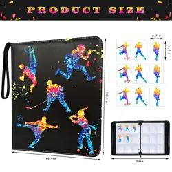 900 Pockets Sports Cards Binder,Trading Cards Holder Card Collectors Album,Tr... - Image 2