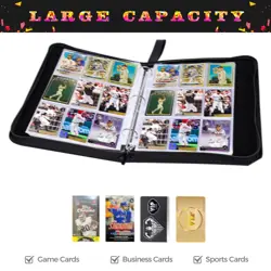 900 Pockets Sports Cards Binder,Trading Cards Holder Card Collectors Album,Tr... - Image 5