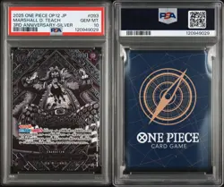 PSA10 Teach OP09-093 3rd Anniversary Special Card Silver Parallel One Piece Card - Image 1