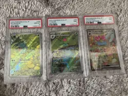 Bulsaur 3 Piece PSA Series Pokemon Card Set PSA10 PSA9 PSA9 - Image 1