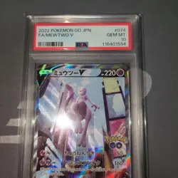 Mewtwo V SR Pokemon Go Card PSA10 Rare Collectible - Image 2