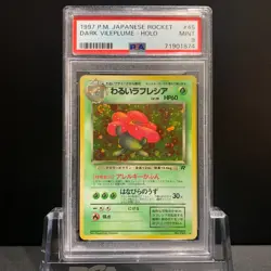 PSA9 Bad Raffresia Rocket Team Pokemon Card Old Back Collectible - Image 1