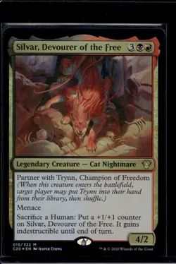 x1 Silvar, Devourer of the Free - Foil M MTG Commander 2020 M/NM, English - Image 1