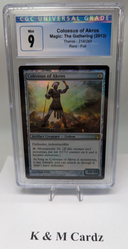 MTG - Theros - Colossus of Akros - Foil - Graded 9.0 - Image 1