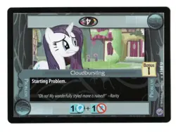 2013 MLP My Little Pony Premiere CCG - Cloudbursting #168 - Hasbro TCG Card - Image 1