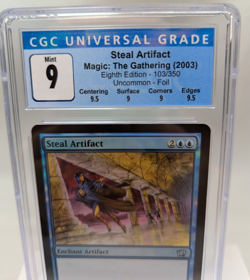 MTG - 8th Edition - Steal Artifact - Foil - Graded 9.0 - Image 3