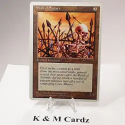 MTG - 4th Edition - Wall of Spears - Common - Near Mint - Image 1