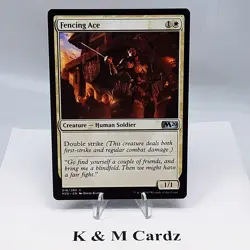 MTG - M20 - Fencing Ace - #016 - Lightly Played - Image 1