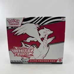 Pokemon White Flare ETB Opened No Packs Promo Accessories & Book No Packs - Image 1