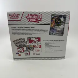 Pokemon White Flare ETB Opened No Packs Promo Accessories & Book No Packs - Image 4