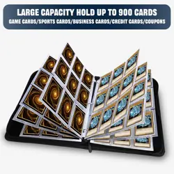 Trading card Binder for Yugioh Cards- 9 Pocket, Trading Card Album Fits 900 C... - Image 3