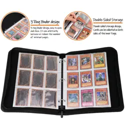 Card Binder for YuGiOh Cards - 9 Pocket Card Holder Book with Sleeves Compati... - Image 3