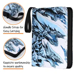 Card Binder for YuGiOh Cards - 9 Pocket Card Holder Book with Sleeves Compati... - Image 5